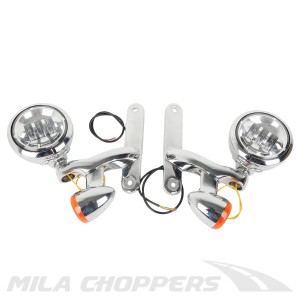 Lightbar lampa + kierunkowskazy LED Harley Touring 97-24