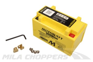 Akumulator motocyklowy Motobatt 12V 8.6AH/190A P+ 