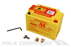 Akumulator motocyklowy Motobatt 12V 3AH/230A P+