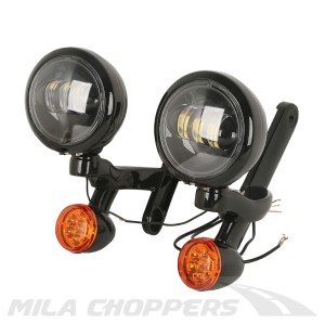 Lightbar lampa przednia + kierunkowskazy LED Harley Touring 08-23