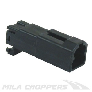 NAMZ, ZŁĄCZE SERII AMP 040. CZARNY, MONTOWANY, 2-STYKOWY