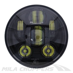 Reflektor LED czarny 5-3/4- calowy