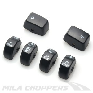 Przyciski przełączniki 6 sztuk Harley Softail Dyna XL