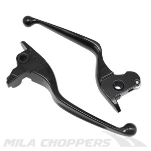 Klamki Harley Touring 14-16 klamka sprzęgła hamulca komplet czarny połysk