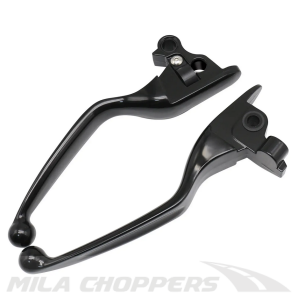 Klamki Harley Touring 08-13 klamka sprzęgła hamulca komplet czarny połysk
