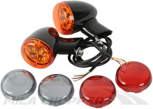 Kierunkowskazy Sportster 883 1200 XL 92-2024 czarne