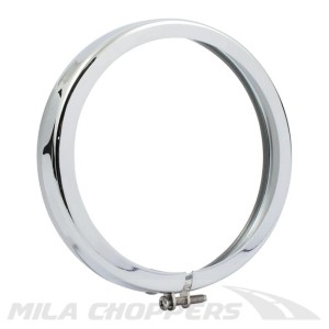 Pierścień mocujący lampę przednią reflektora Harley chrome 4,5" cala