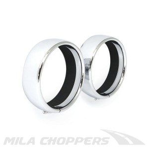 Pierścień ramka obudowa rim lampy 4,5 chrom Harley 62-25 H-D 