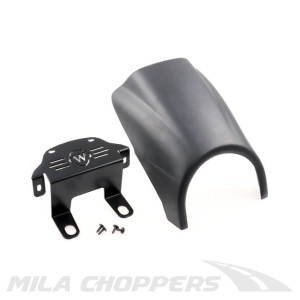 Osłona lampy custom Harley maska reflektora Softail 18-20 czarny mat