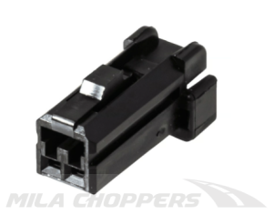 NAMZ, ZŁĄCZE SERII AMP 040. CZARNY, WTYK, 2-BIEGUNOWY